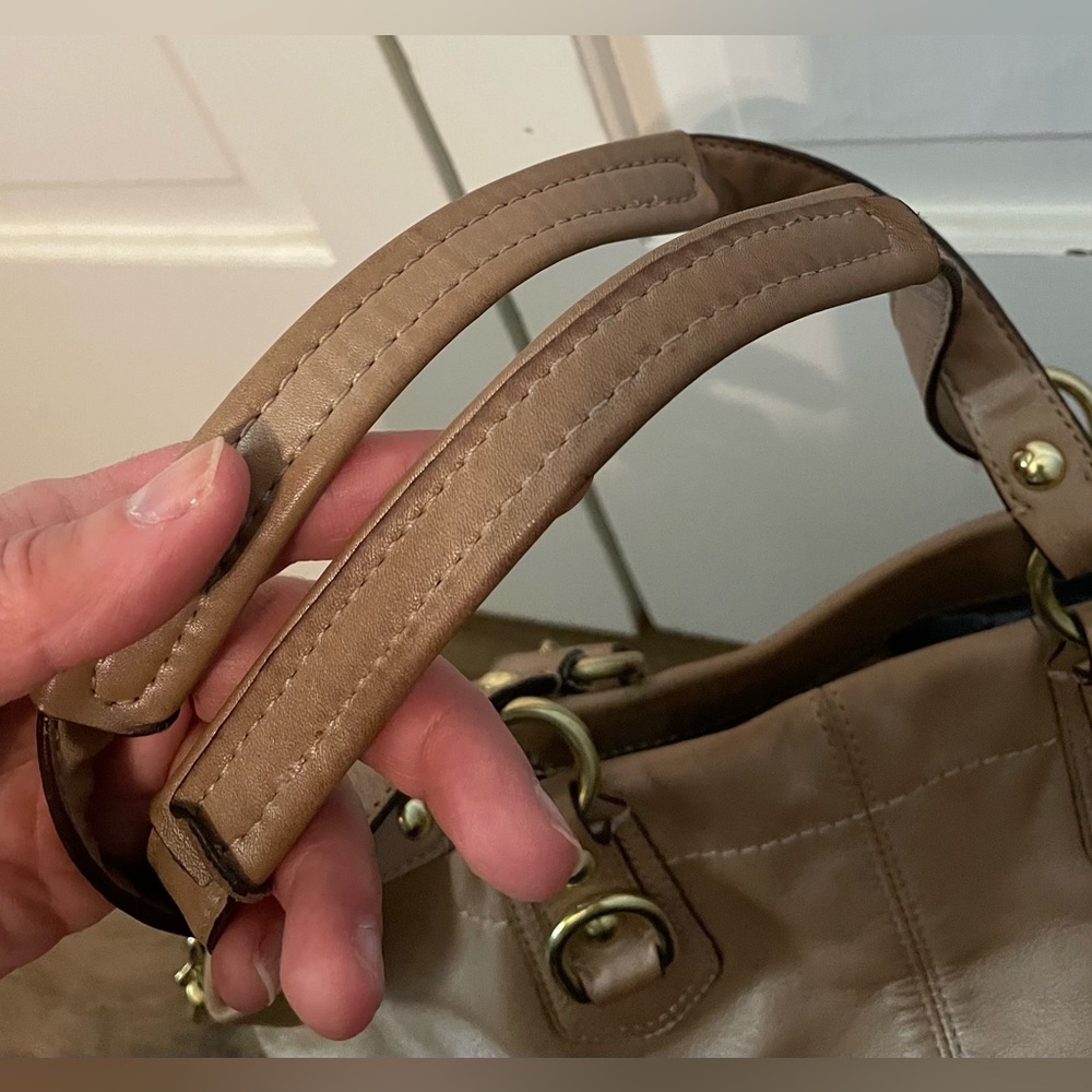Coach Tan Leather Lexy Shoulder/Satchel Bag with Dust Bag - Picture 7 of 16